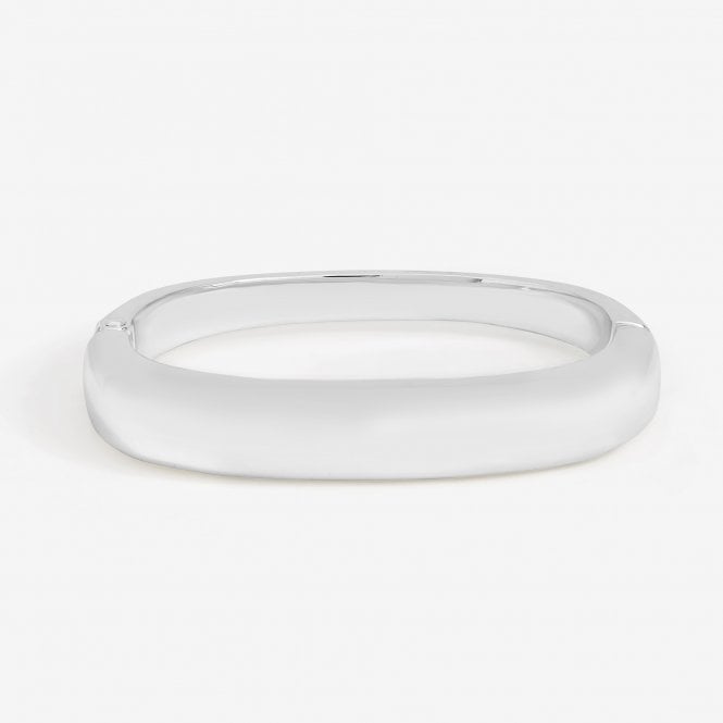 jon richard Jon Richard Silver Plated Polished Rectanglar Bangle