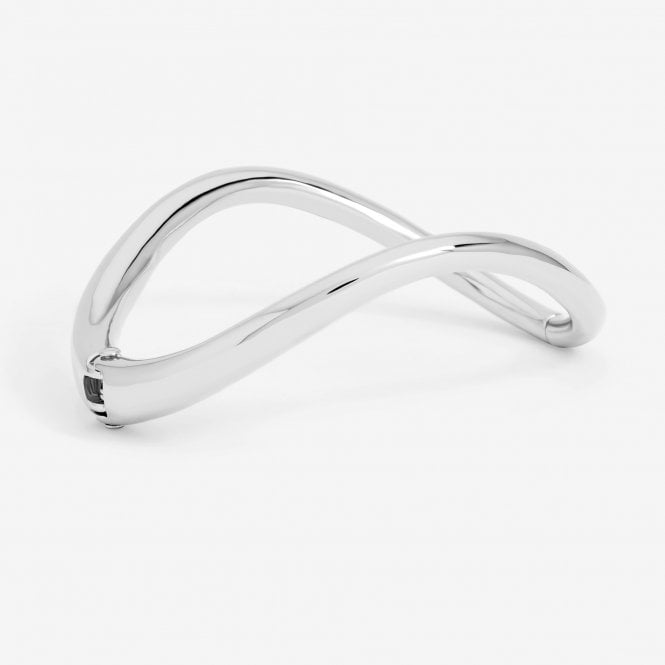 jon richard Jon Richard Silver Plated Polished Wave Cuff Bracelet