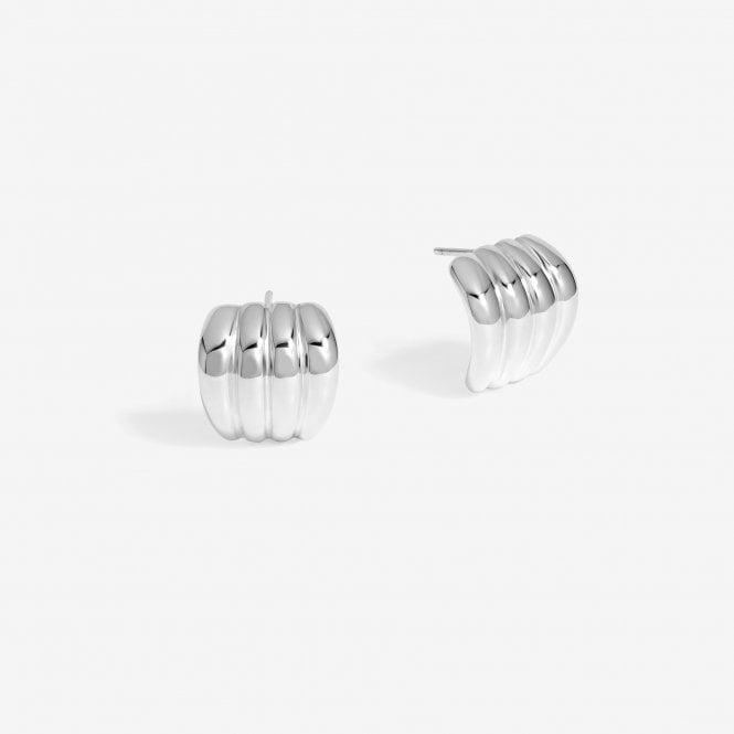 jon richard Jon Richard Silver Plated Ridge Stud Earrings