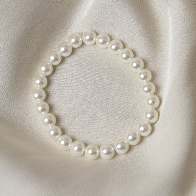 Jon Richard Jon Richard Single Row Pearl Stretch Bracelet