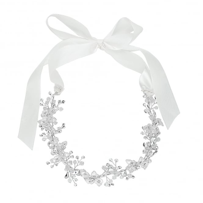 jon richard Jon Richard Statement crystal leaf and bead drop halo hair piece
