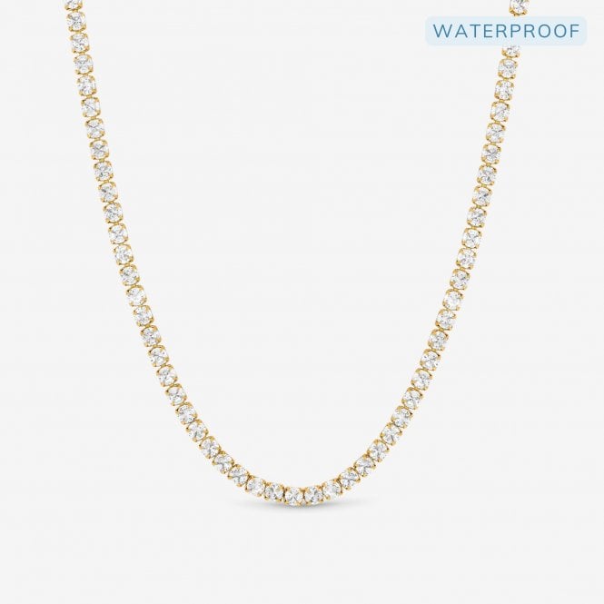 jon richard Jon Richard Waterproof Gold Plated Tennis Necklace