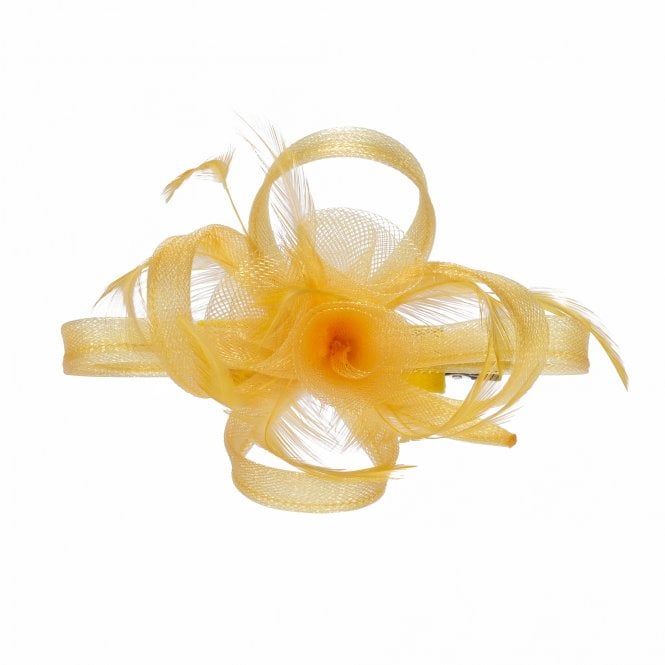 Jon Richard Jon Richard Yellow Small Fascinator Clip