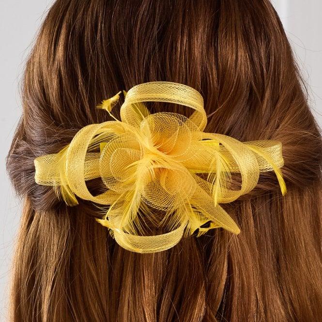 Jon Richard Jon Richard Yellow Small Fascinator Clip