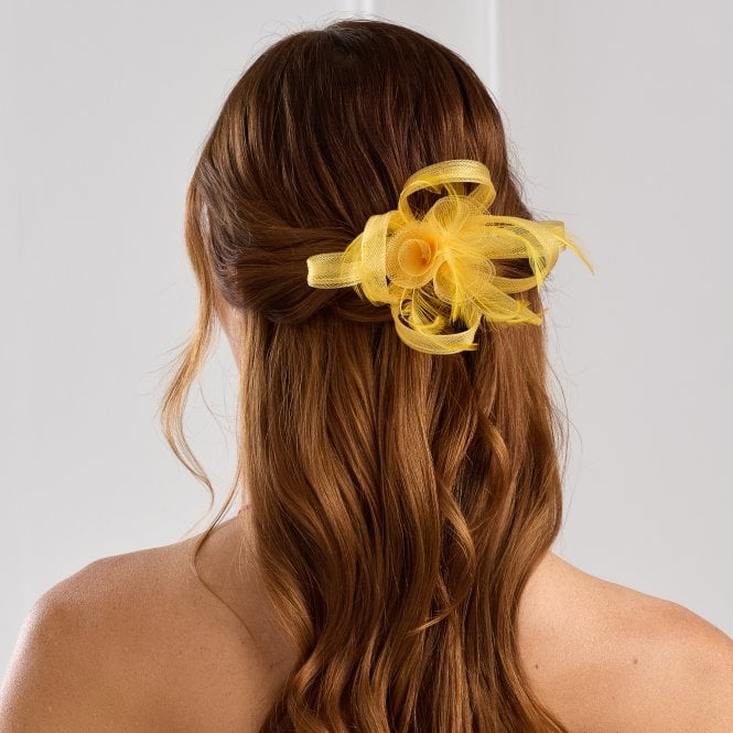 jon richard Jon Richard Yellow Small Fascinator Clip