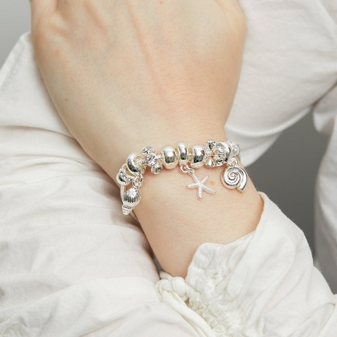 Jon Richard Lipsy Silver Coastal Charm Bracelet - Gift Boxed