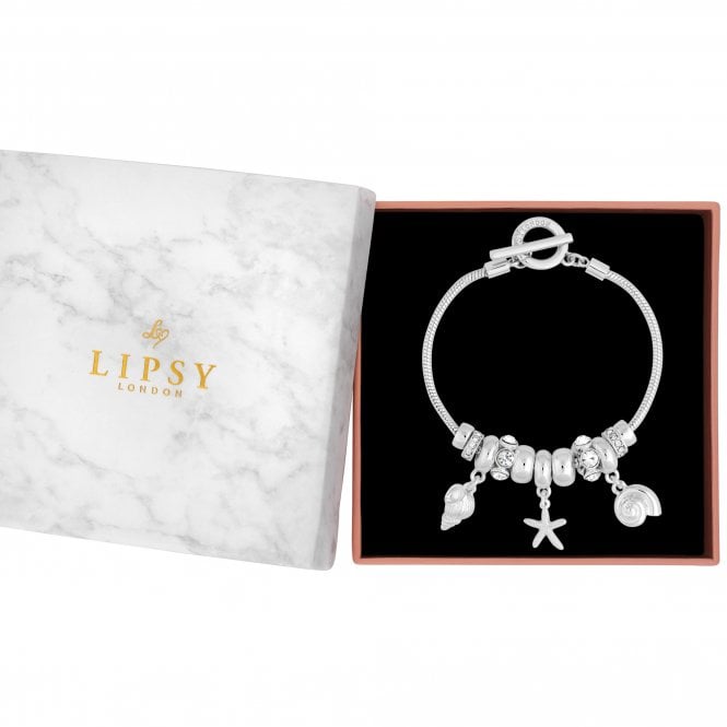 jon richard Lipsy Silver Coastal Charm Bracelet - Gift Boxed