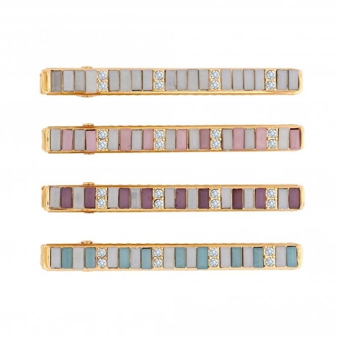 Jon Richard MOOD Gold Multicoloured Beaded Hair Slides - Pack Of 4