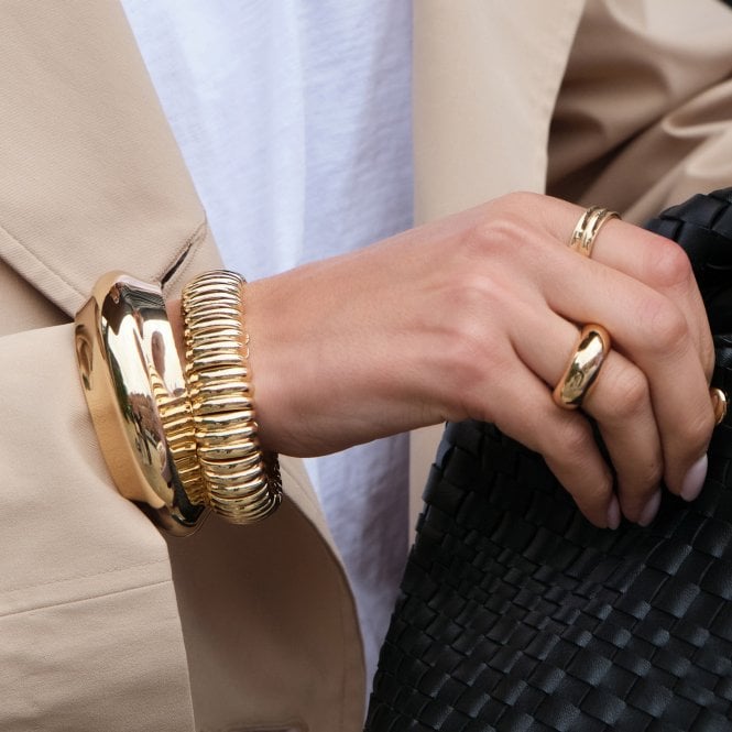 Jon Richard MOOD Gold Plated Bubble Stretch Bracelet