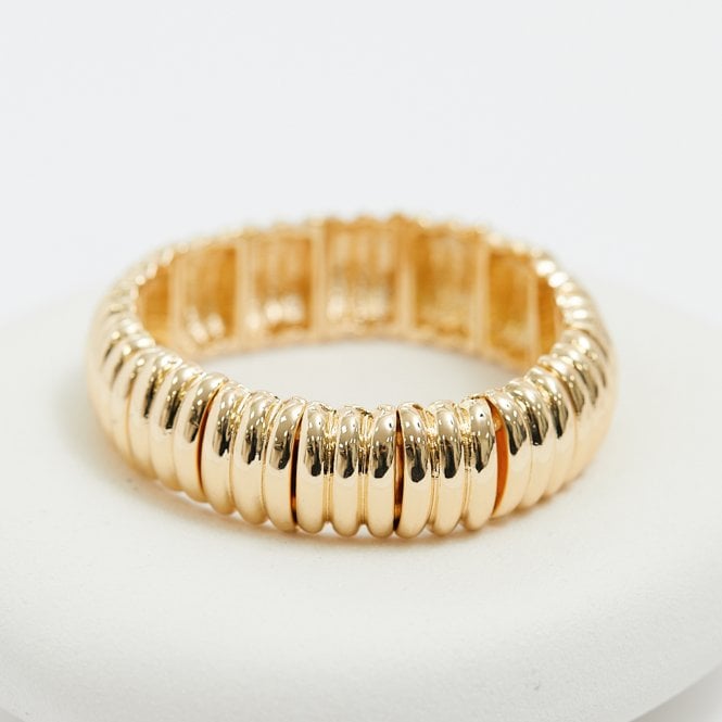 Jon Richard MOOD Gold Plated Bubble Stretch Bracelet