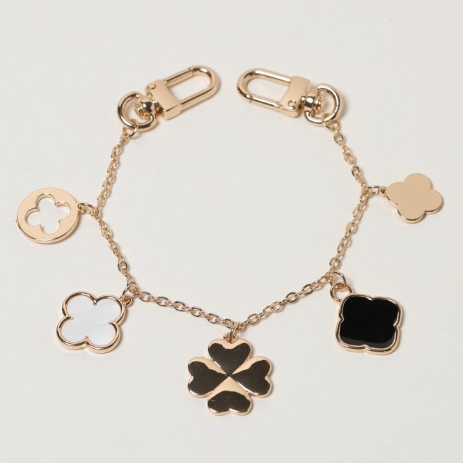 Jon Richard MOOD Gold Plated Clover Double Clip Bag Charm