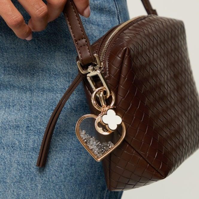 Jon Richard MOOD Gold Plated Heart And Clover Bag Charm