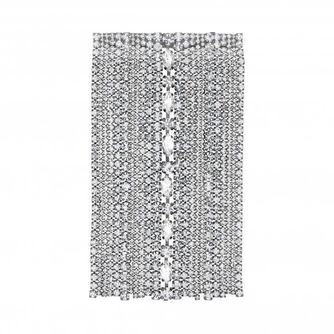 Jon Richard MOOD Silver Crystal Statement Waterfall Hair Barrette