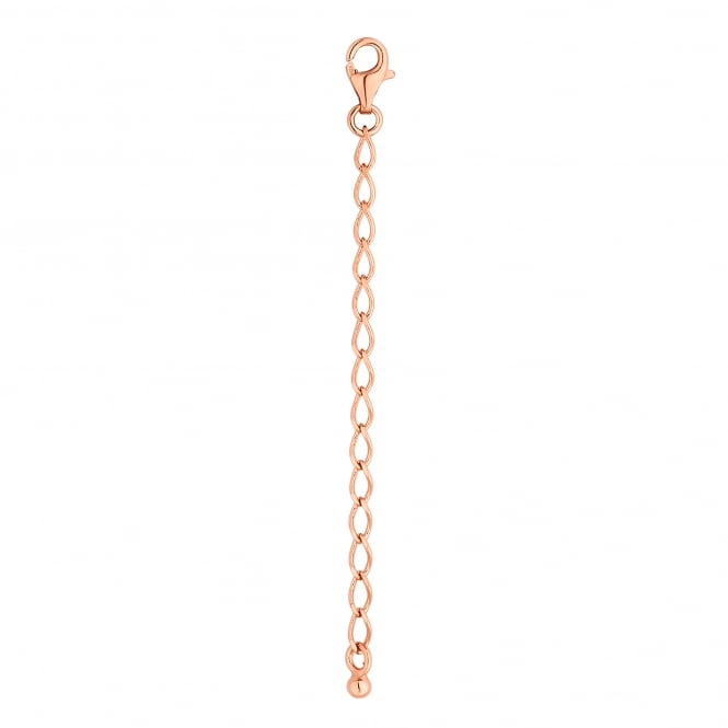 jon richard Simply Silver 14ct Rose Gold Plated Sterling Silver 925 3 inch Extension Chain