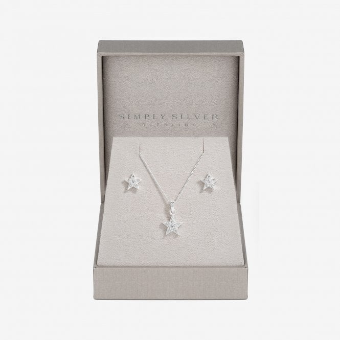 jon richard Simply Silver Sterling Silver 925 Celestial Set - Gift Boxed