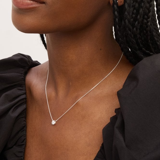 Jon Richard Simply Silver Sterling Silver 925 Clean Polished Bezel Pendant