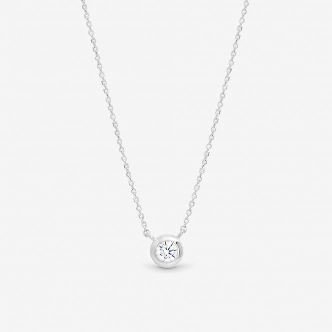 jon richard Simply Silver Sterling Silver 925 Clean Polished Bezel Pendant