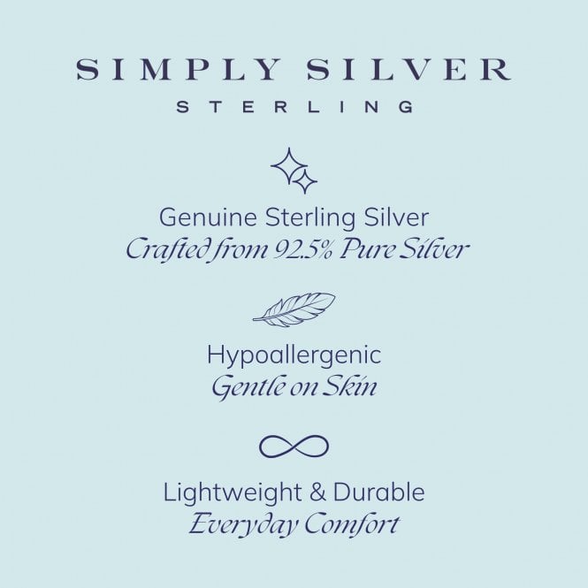 Jon Richard Simply Silver Sterling Silver 925 Figaro Chain Necklace - Gift Pouch