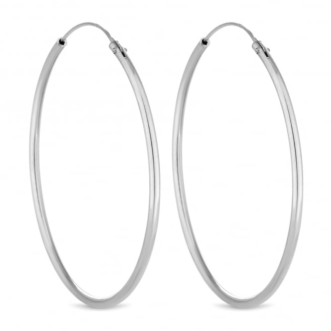 jon richard Simply Silver Sterling Silver 925 Hoop Earrings