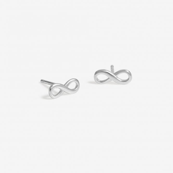 Jon Richard Simply Silver Sterling Silver 925 Infinity Stud Earrings - Gift Boxed