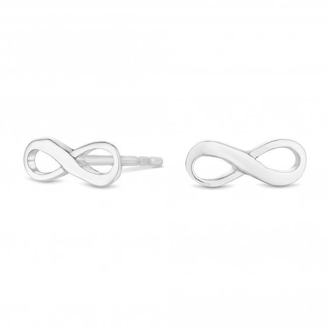jon richard Simply Silver Sterling Silver 925 Infinity Stud Earrings