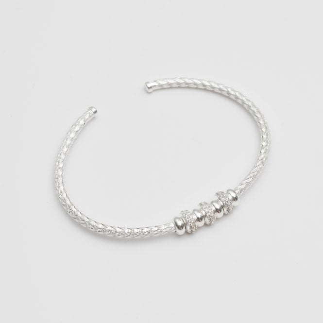 Jon Richard Simply Silver Sterling Silver 925 Micro Ball Cuff