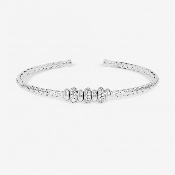 jon richard Simply Silver Sterling Silver 925 Micro Ball Cuff