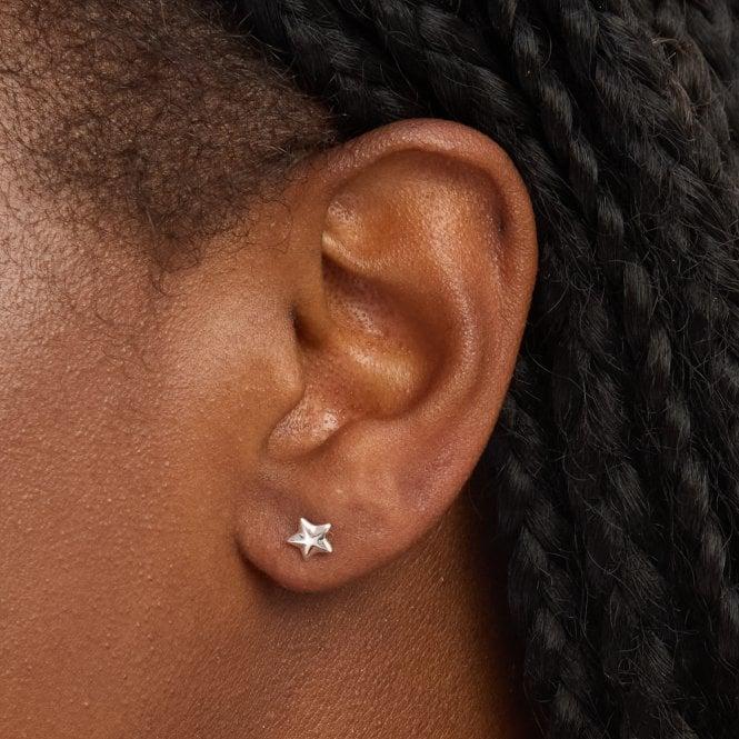 Jon Richard Simply Silver Sterling Silver 925 Mini Polished Star Stud Earrings