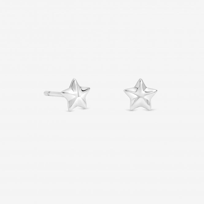 jon richard Simply Silver Sterling Silver 925 Mini Polished Star Stud Earrings
