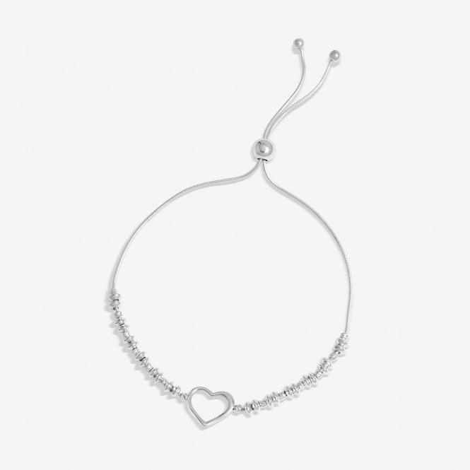 jon richard Simply Silver Sterling Silver 925 Open Heart Toggle Bracelet