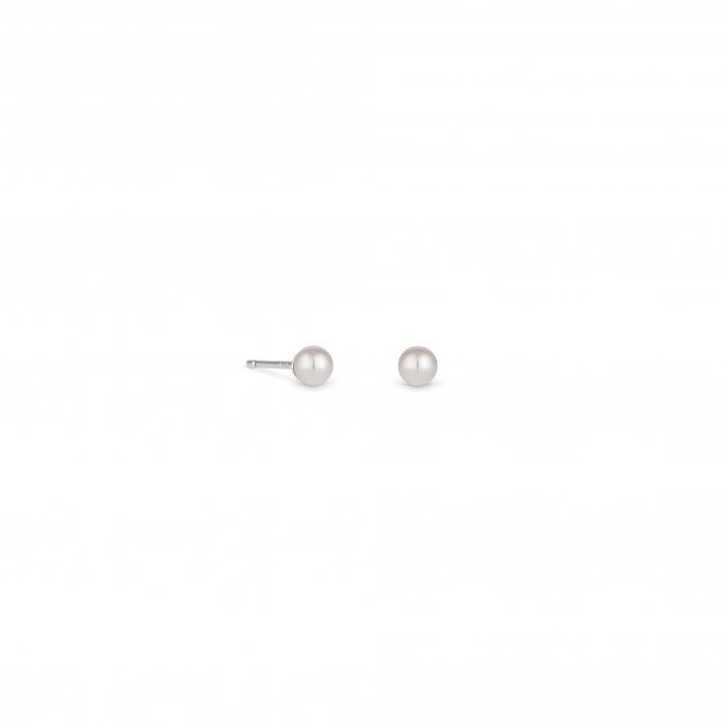 jon richard Simply Silver Sterling Silver 925 Pearl Stud Earrings