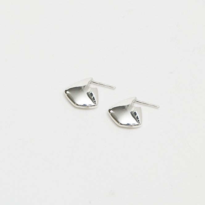 Jon Richard Simply Silver Sterling Silver 925 Polished Angular Hoop Earrings