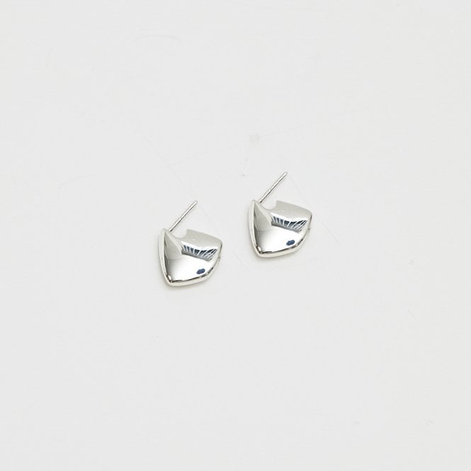 Jon Richard Simply Silver Sterling Silver 925 Polished Angular Hoop Earrings