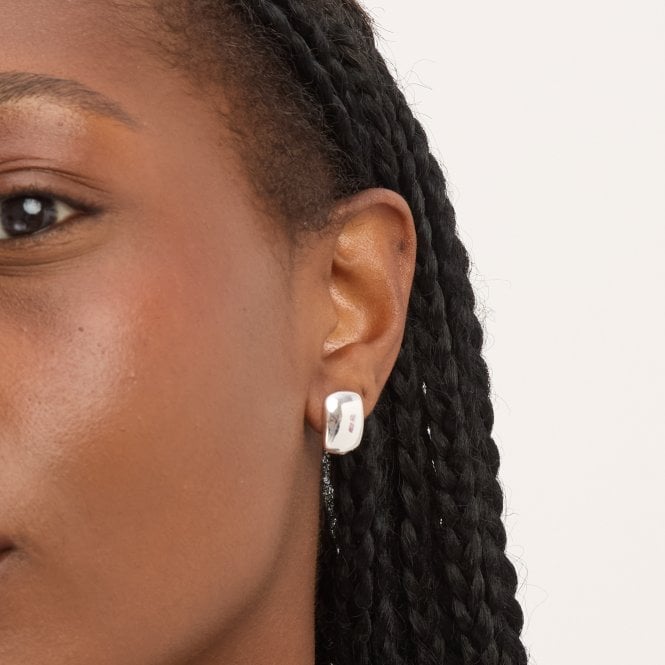 Jon Richard Simply Silver Sterling Silver 925 Polished Domed Stud Earrings