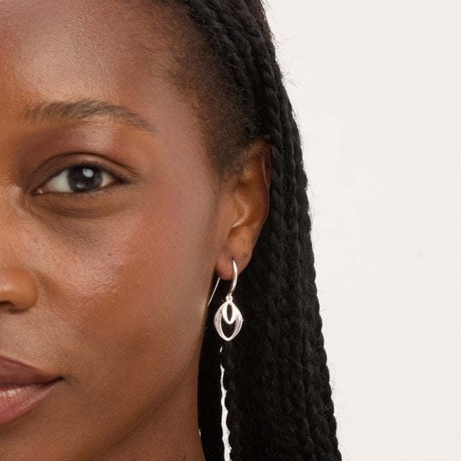 Jon Richard Simply Silver Sterling Silver 925 Polished Double Open Fishhook Earrings