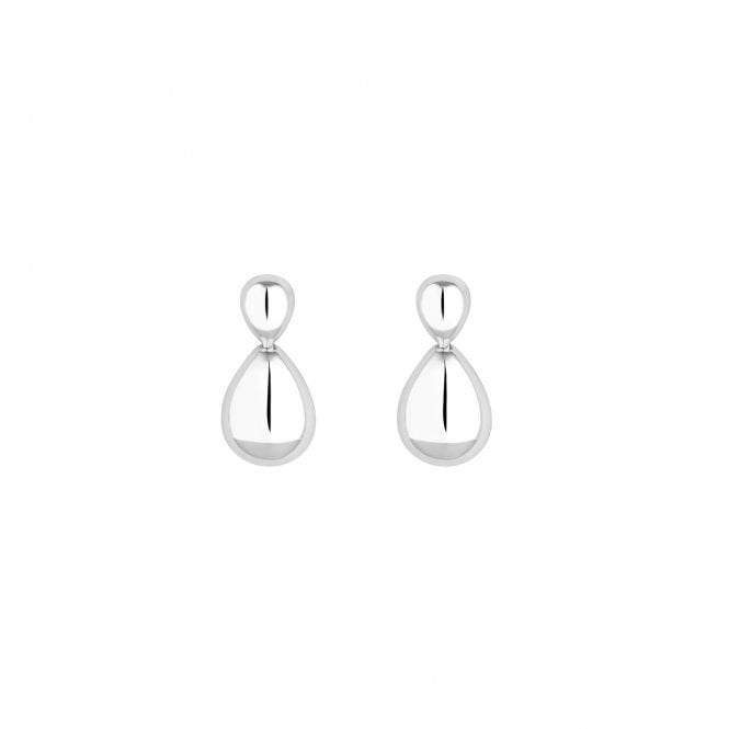 Jon Richard Simply Silver Sterling Silver 925 Polished Double Drop Earrings
