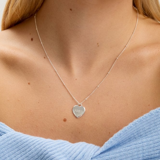 Jon Richard Simply Silver Sterling Silver 925 Polished Heart Pendant