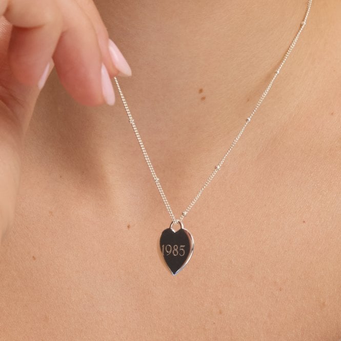 Jon Richard Simply Silver Sterling Silver 925 Polished Heart Pendant