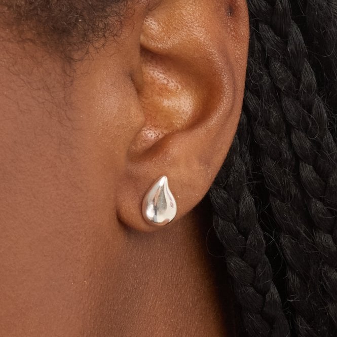 Jon Richard Simply Silver Sterling Silver 925 Polished Nugget Stud Earrings