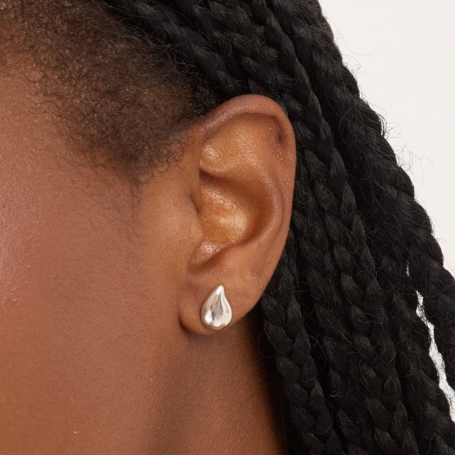 Jon Richard Simply Silver Sterling Silver 925 Polished Nugget Stud Earrings