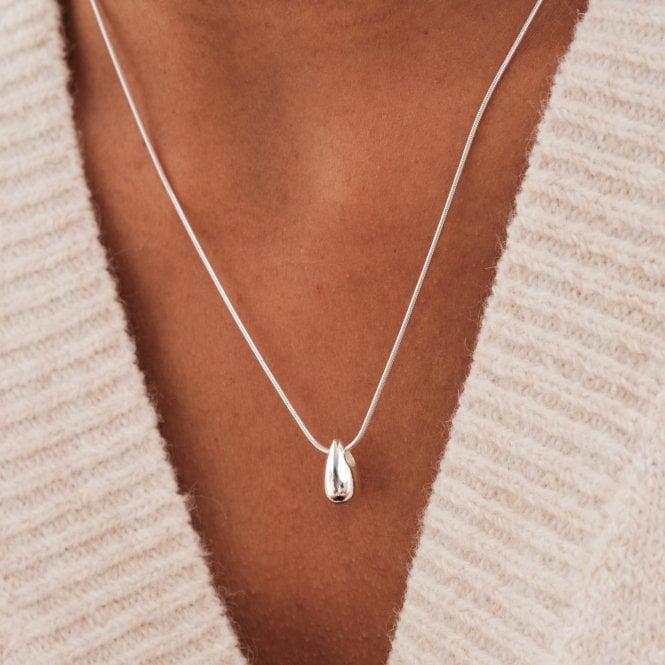 Jon Richard Simply Silver Sterling Silver 925 Polished Nugget Necklace