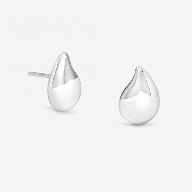 jon richard Simply Silver Sterling Silver 925 Polished Nugget Stud Earrings