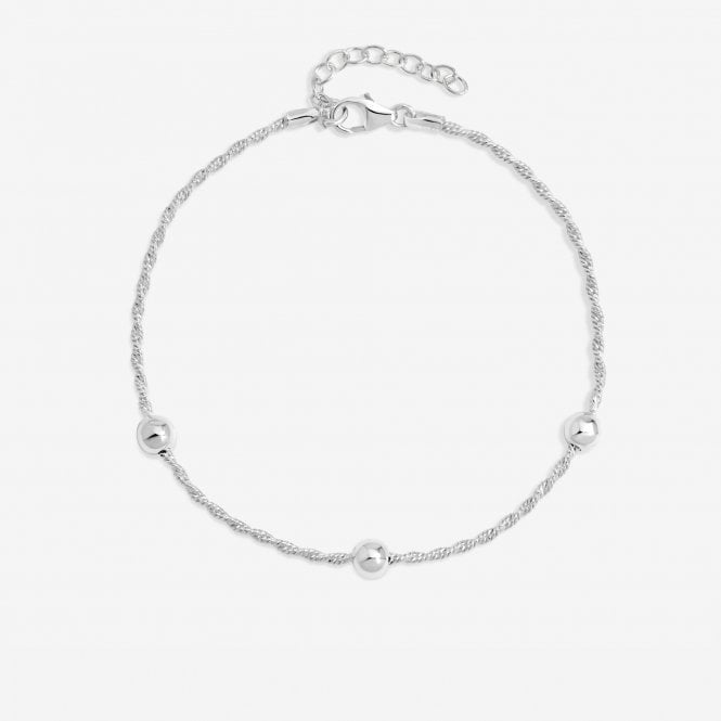 jon richard Simply Silver Sterling Silver 925 Polished Station Allway Bracelet