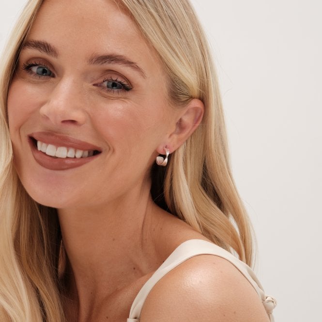 Jon Richard Simply Silver Sterling Silver 925 Polished Twist Hoop Earrings