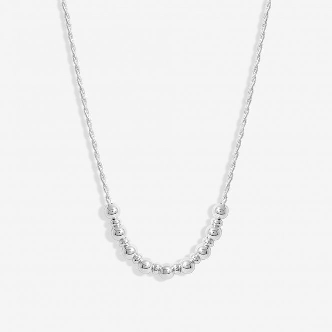 jon richard Simply Silver Sterling Silver 925 Rope Textured Ball Necklace