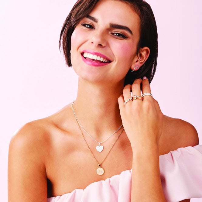 Jon Richard Simply Silver Sterling Silver 925 Silver Mini Diamond Cut Hoop Earring