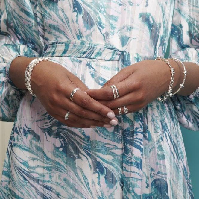 Jon Richard Simply Silver Sterling Silver 925 Silver Wedding Band Sized Ring