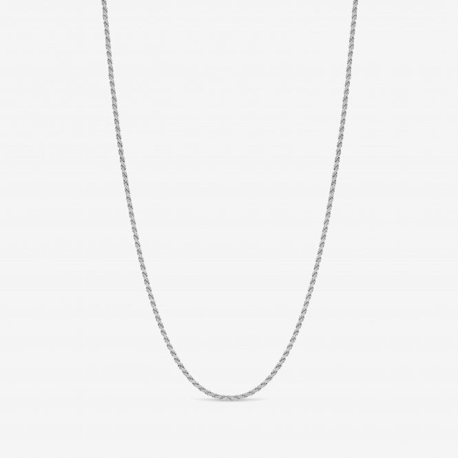 jon richard Simply Silver Sterling Silver 925 Textured Chain Necklace