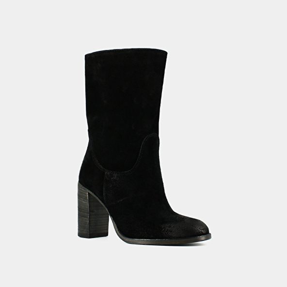 Jonak Ankle Boots With Heels And Oval Toes In Black Suede FRANCINE