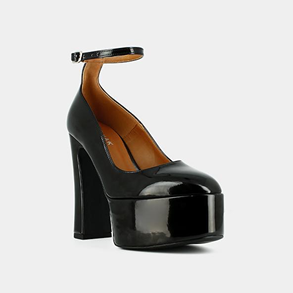 Jonak Babies With Heels In Black Vegan Material JEANNE